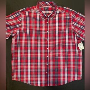 3XL George Short Sleeve Button Down NWT New With Tags